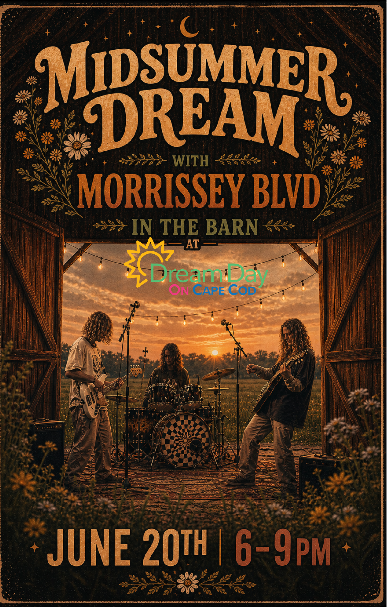 MIDSUMMER Dream with Morrissey BLVD in the Barn background image